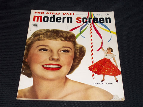 1950 MAY MODERN SCREEN MAGAZINE - JUNE ALLYSON FRONT COVER - E 15653