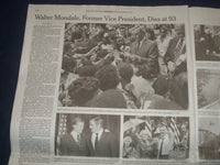 2021 APRIL 20 NEW YORK TIMES - CHAUVIN TRIAL GOES TO JURY - WALTER MONDALE DIED