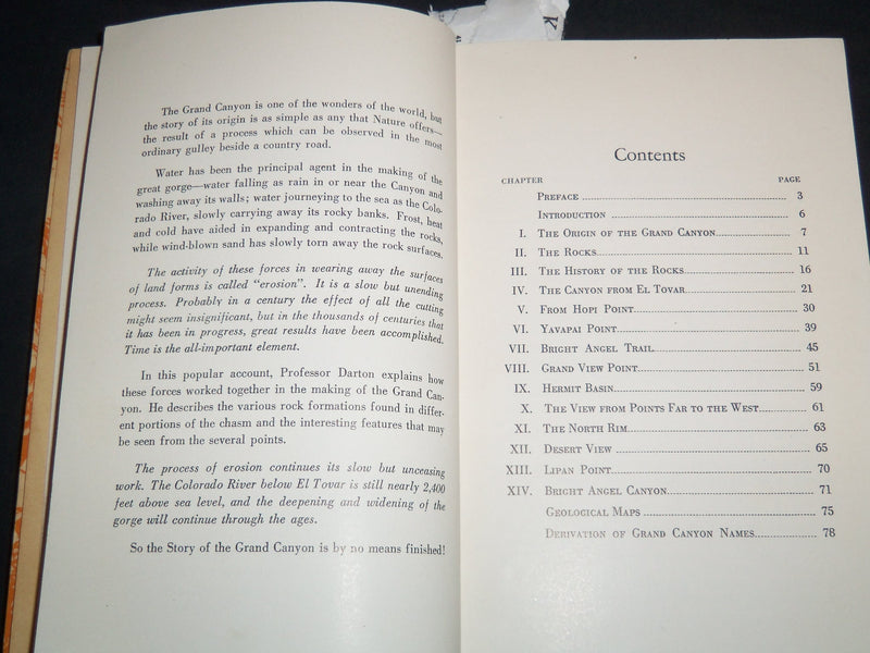 1946 STORY OF THE GRAND CANYON - HOW IT WAS A MADE BOOK BY FRED HARVEY - J 8729