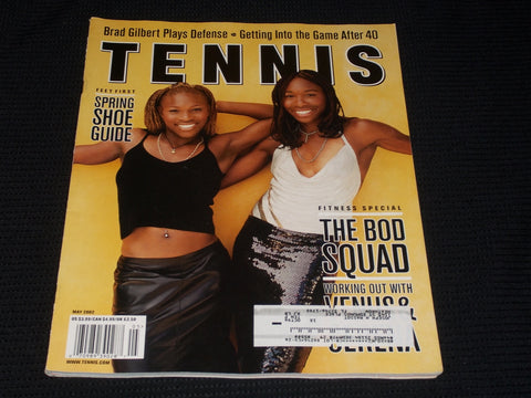 2002 MAY TENNIS MAGAZINE - VENUS & SERENA WILLIAMS FRONT COVER - E 2277