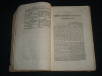 1863 JANUARY VERMONT QUARTERLY GAZETTEER HISTORICAL MAGAZINE - CIVIL WAR- J 4346