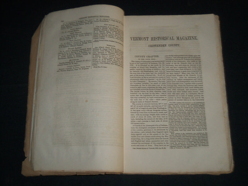 1863 JANUARY VERMONT QUARTERLY GAZETTEER HISTORICAL MAGAZINE - CIVIL WAR- J 4346