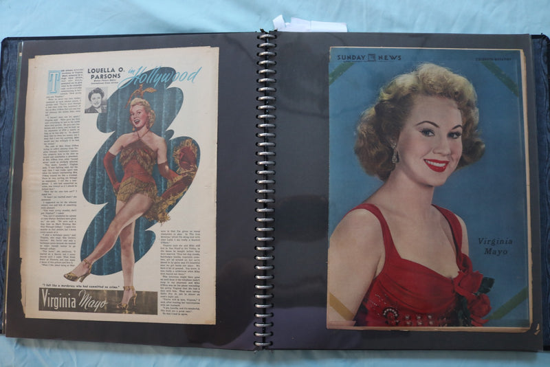 MOVIE STAR MAGAZINE PHOTOS SCRAPBOOK - GRACE KELLY- V. MAYO - DEBORAH KERR - #17