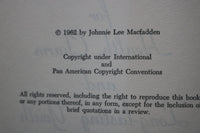 1962 BAREFOOT IN EDEN HARDCOVER BOOK BY JOHNNIE LEE MACFADDEN - KD 9611