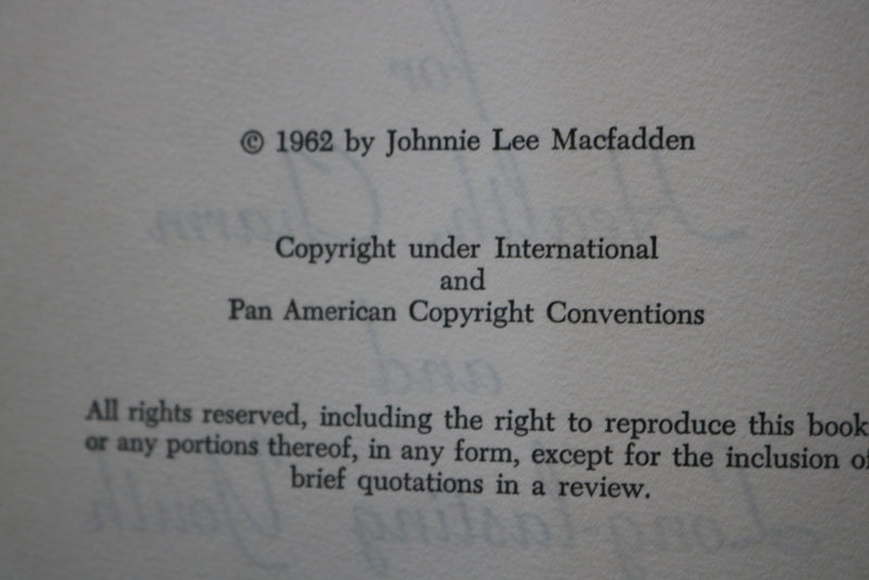 1962 BAREFOOT IN EDEN HARDCOVER BOOK BY JOHNNIE LEE MACFADDEN - KD 9611