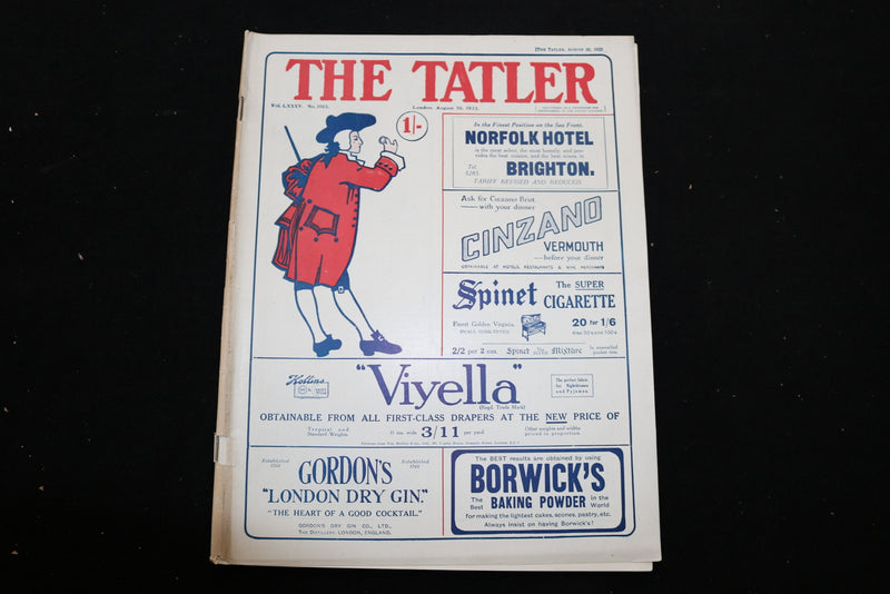 1922 AUGUST 30 THE TATLER MAGAZINE - LONDON, ENGLAND - E 9835