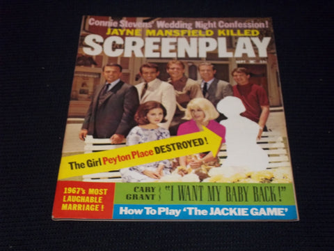 1967 SEPTEMBER SCREENPLAY MAGAZINE - PEYTON PLACE FRONT COVER - E 13696