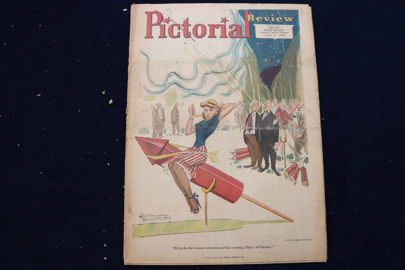 1949 JULY 3 PICTORIAL REVIEW MAGAZINE -ROBERT STACK-DAVID BRIAN - E 23141