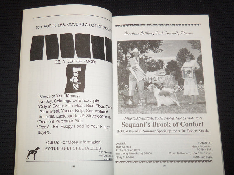 1989-1990 TWN BROOKS KENNEL CLUB CATALOGS LOT OF 3 - NEW JERSEY - O 3178C