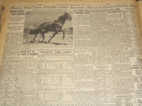 1931-1952 NEW YORK TIMES PREAKNESS WINNERS SPORTS SECTIONS LOT OF 18 - NTL 16F
