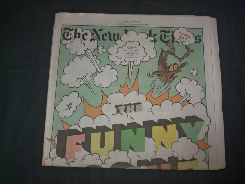 2019 MARCH 31 NEW YORK TIMES SPECIAL SECTION - THE FUNNY ISSUE - NP 4030