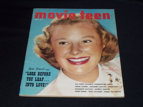 1952 JULY MOVIE TEEN MAGAZINE - JUNE ALLYSON FRONT COVER - E 15010