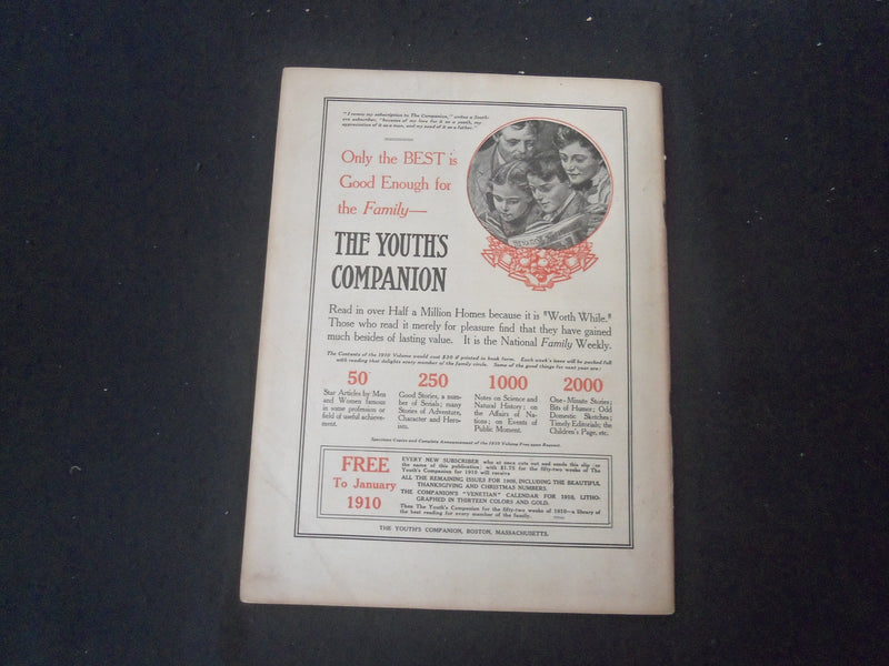 1909 NOVEMBER 6 LITERARY DIGEST MAGAZINE- ILLUSTRATED COVER & ARTICLES - SP 961D