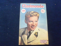 1947 DEC 9 CINEMONDE MAGAZINE-GINGER ROGERS BACK COVER- FRENCH EDITION- SP 4868E
