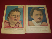 1936 THE BOSTON POST SUNDAY MAGAZINE SECTION LOT OF 3 - DIONNE QUINTS - NP 3801