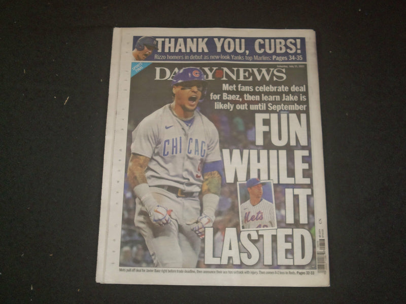 2021 JULY 31 NEW YORK DAILY NEWS NEWSPAPER - TRUMP SECRETS REVEALED!