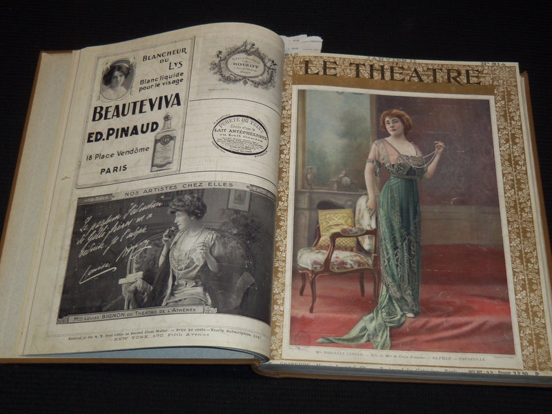 1912 JANUARY-JUNE LE THEATRE MAGAZINE BOUND VOLUME - 12 ISSUES - KD 2278D