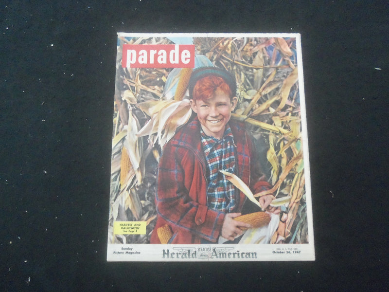 1947 OCT 26 SYRACUSE HERALD AMERICAN PARADE MAGAZINE - HARVEST - SP 886Y