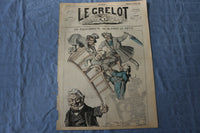 1872 OCTOBER 27 LE GRELOT NEWSPAPER - UN EQUILIBRISTE - FRENCH - NP 8604