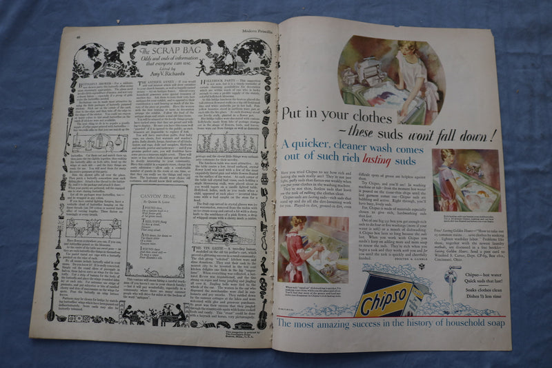 1929 AUGUST THE MODERN PRISCILLA MAGAZINE - IDEAS FOR HAND NEEDLING - SP 4783D