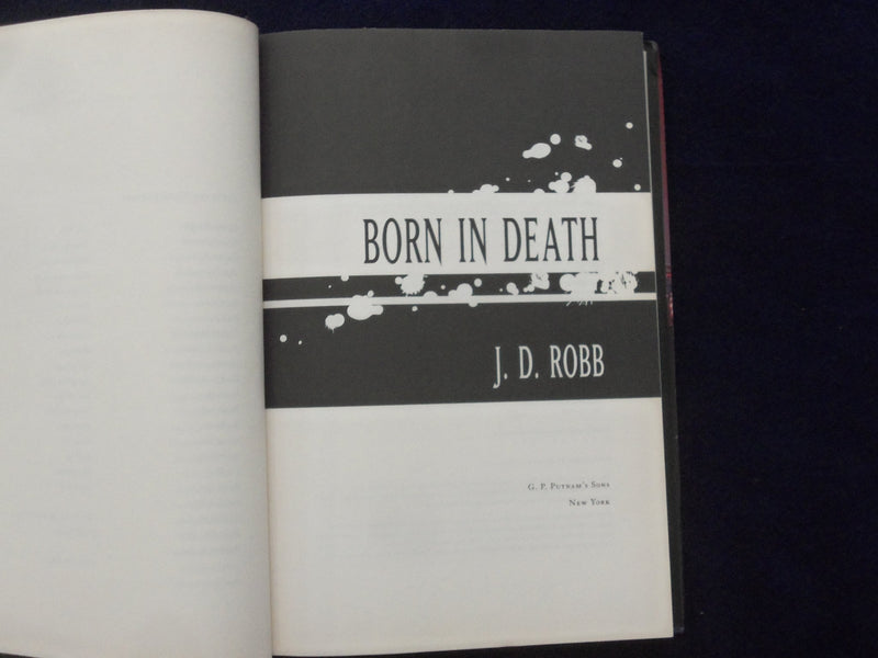 2006 BORN IN DEATH HARDCOVER BOOK - NORA ROBERTS AS ROBB - AUTOGRAPHED - KD 8927