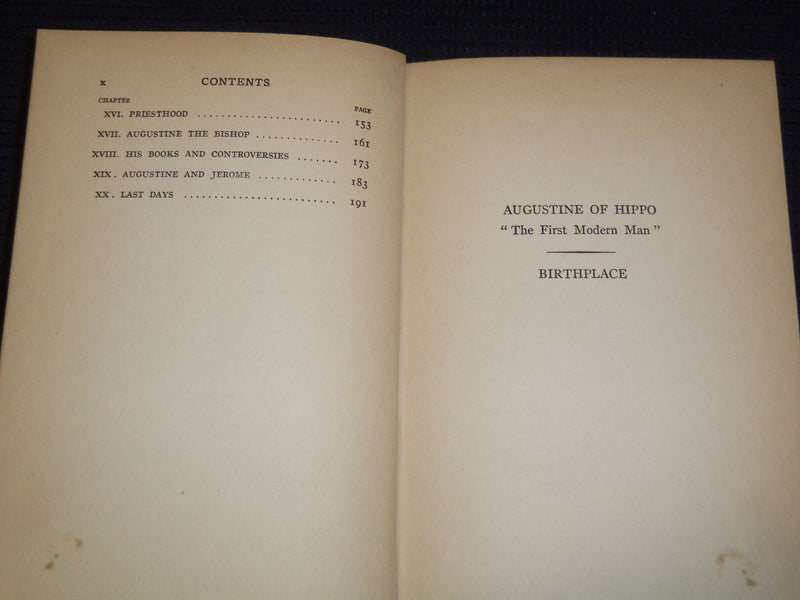1930 AUGUSTINE OF HIPPO HARDCOVER BOOK BY KATHERINE MULLANY - INSCRIBED- KD 7694
