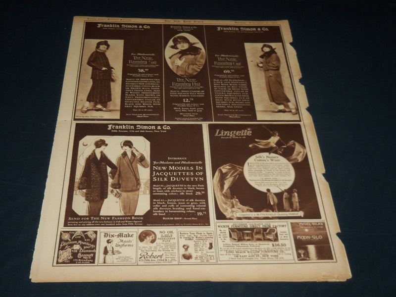 1923 SEPTEMBER 9 NEW YORK TIMES PICTURE SECTION NO. 5 & 6 - LIPTON CUP - NT 8900