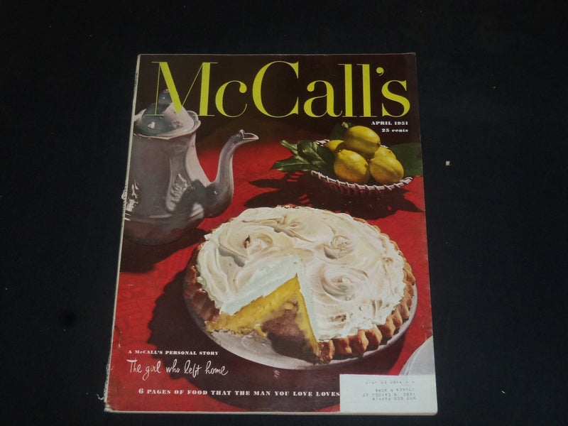 1951 APRIL MCCALL'S MAGAZINE - NICE COVER, STORIES & ADS - SP 6860