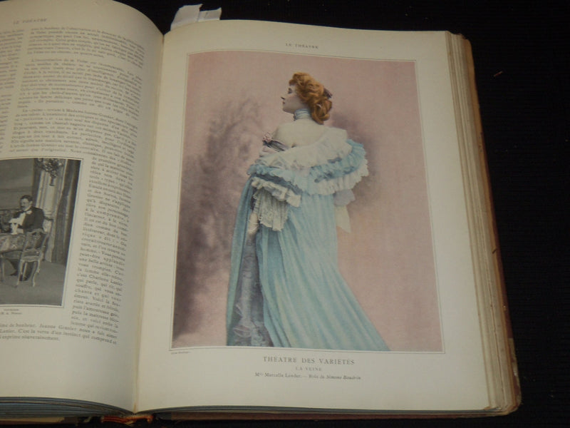 1901 JANUARY-JUNE LE THEATRE MAGAZINE BOUND VOLUME - 12 ISSUES - KD 2657D