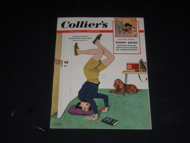 1953 JUNE 13 COLLIER'S MAGAZINE - RODNEY BRODIE, FIRST COLOR PICTURES - SP 8446
