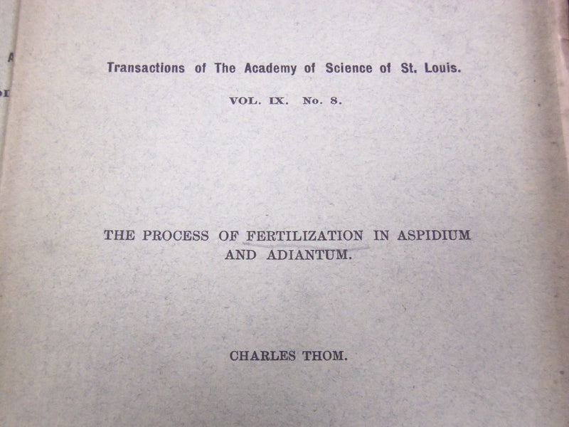 1899-1905 TRANSACTIONS OF ACADEMY OF SCIENCE ST. LOUIS MAGAZINE LOT OF 5- O 2854