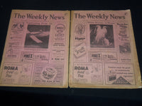 1956 THE WEEKLY NEWS AUCKLAND NEW ZEALAND NEWSPAPER LOT OF 3 ISSUES - NP 1346
