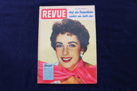 1954 OCTOBER 9 REVUE MAGAZINE - ELIZABETH TAYLOR COVER - GERMAN - E 23822