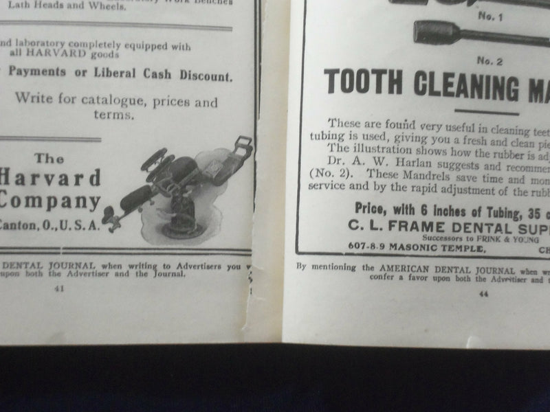 1908 DECEMBER THE AMERICAN DENTAL JOURNAL - VOLUME VII, NUMBER 12 - J 6486
