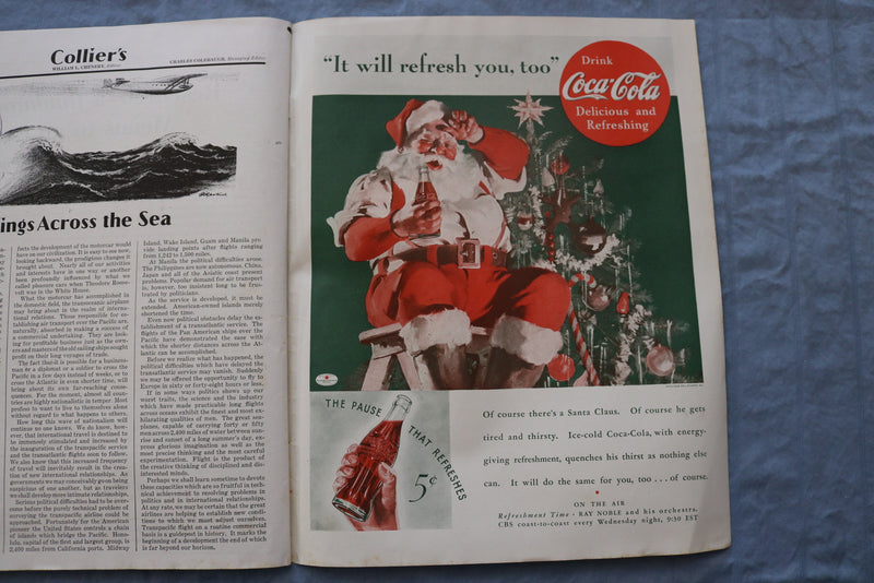 1935 DECEMBER 7 COLLIER'S MAGAZINE- GREAT COVER, STORIES, PHOTOS, ADS - SP 4785A