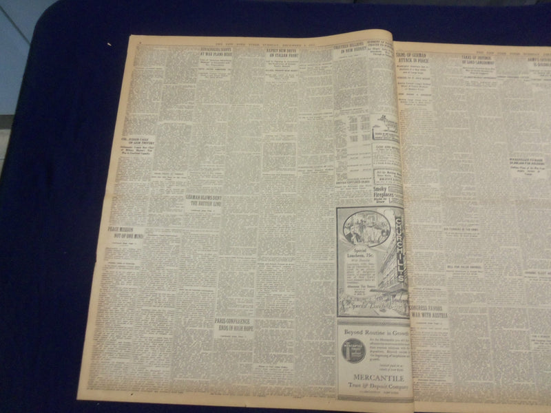 1917 DECEMBER 4 NEW YORK TIMES - ARMISTICE NOW ON RUSSIAN FRONT - NT 8251