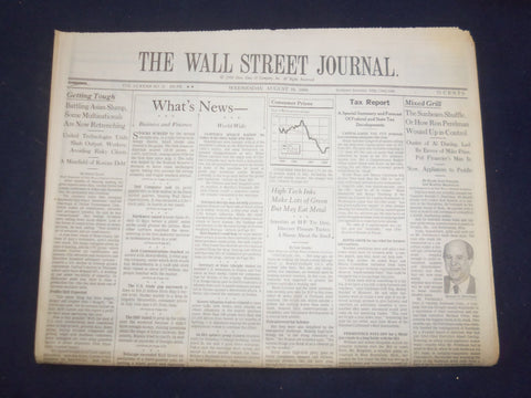 1998 AUG 19 THE WALL STREET JOURNAL - SUNBEAM SHUFFLE, RONALD PERELMAN - WJ 110