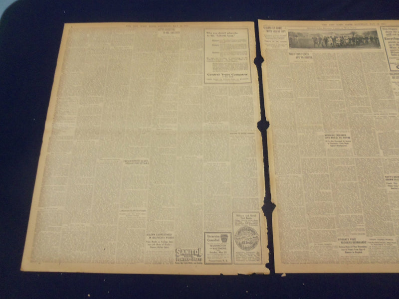 1917 MAY 12 NEW YORK TIMES - BALFOUR AN DVIVIANI WELCOME U.S. AS ALLY - NT 9141