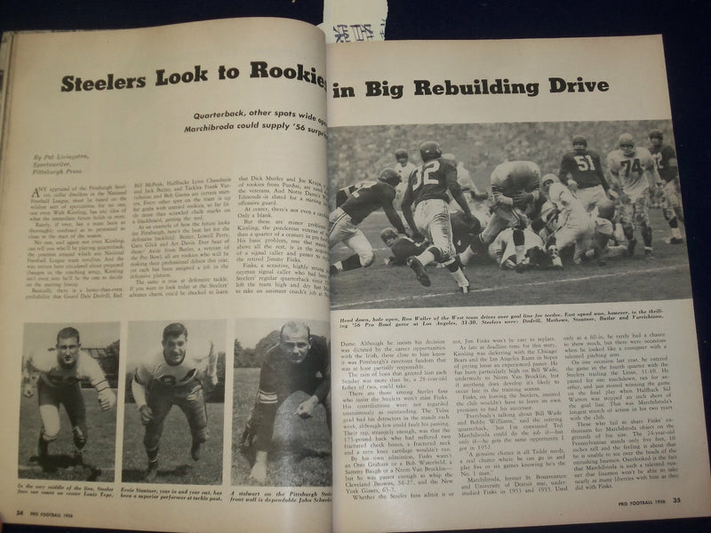 1956 PRO FOOTBALL MAGAZINE - B 6527