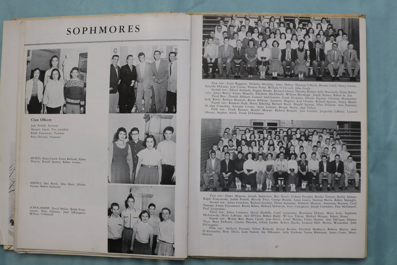 1955 OAK LILY AND IVY MILFORD HIGH SCHOOL YEARBOOK - MILFOR, MA. - YB 3571