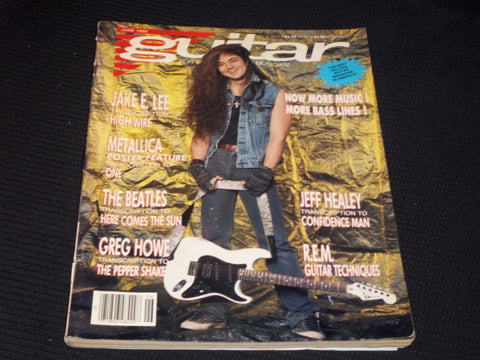 1989 JUNE GUITAR FOR THE PRACTICING MUSICIAN MAGAZINE - JAKE E. LEE - E 312