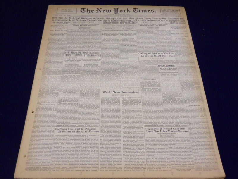1946 JUNE 13 NEW YORK TIMES - RULE OF ITALY GIVEN TO PREMIER - NT 2698
