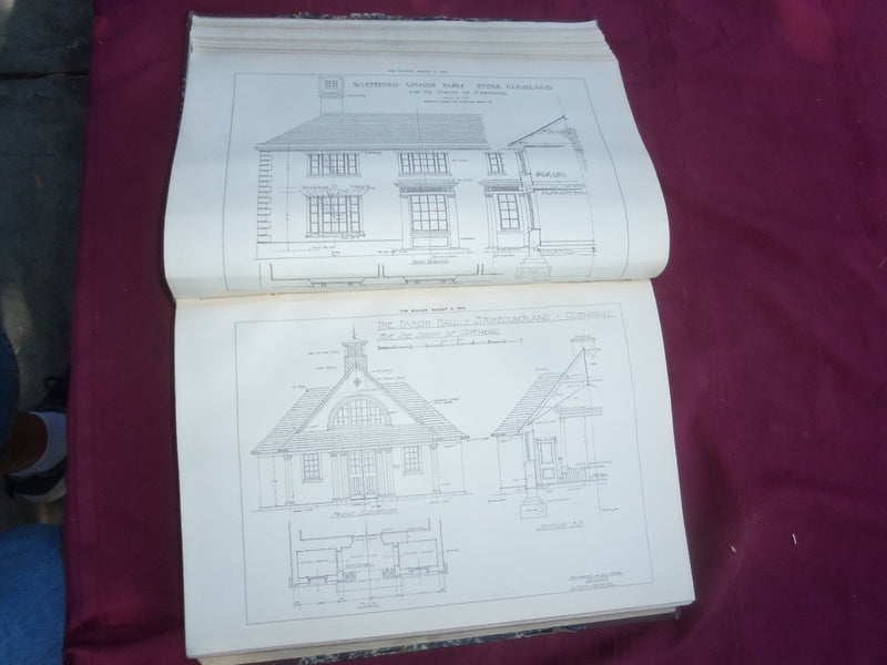 1915 JULY-DECEMBER THE BUILDER U. K. MAGAZINE BOUND VOLUME - FOLD OUTS- C 56