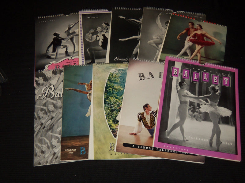 1951-1964 BALLET & OPERA CALENDAR LOT OF 11 DIFFERENT - O 2596V
