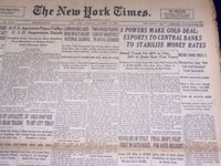 1936 OCTOBER 13 NEW YORK TIMES - 3 POWERS MAKE GOLD DEAL - NT 1855