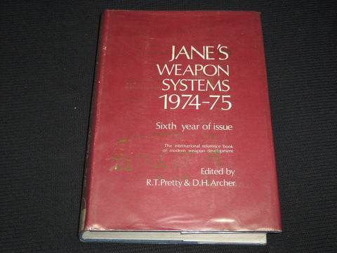 1974-1975 JANE'S WEAPON SYSTEMS REFERENCE BOOK BY R. T. PRETTY - KD 937C