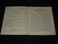 1912-1913 PHOTOGRAPHIC TOPICS MAGAZINE LOT OF 7 - NEW YORK - K 3117
