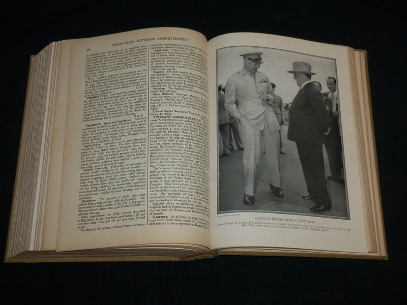 1946 COLLIER'S YEAR BOOK COVERING EVENTS OF THE YEAR 1945 - KD 6822