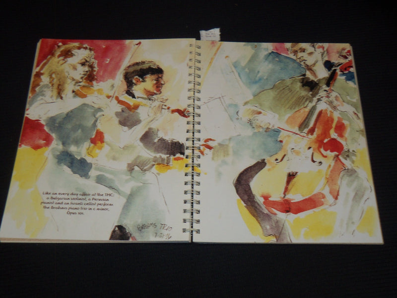 2001 DRAWING MUSIC TANGLEWOOD SKETCHBOOKS - SOL SCHWARTZ INSCRIBED - KD 4585C
