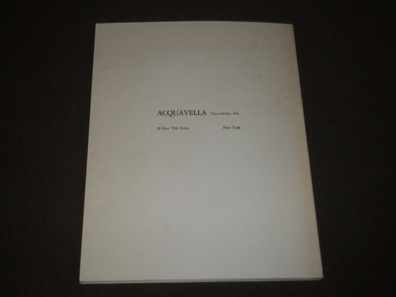 1971 MODIGLIANI LOAN EXHIBITION ACQUAVELLA GALLERIES ART CATALOG - KD 5072